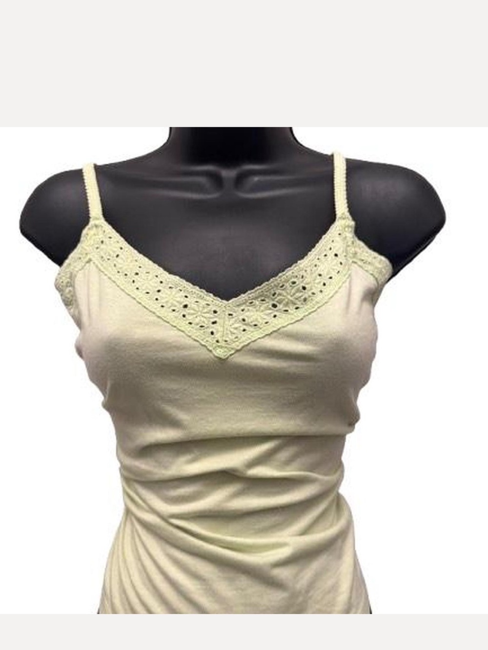 Bass Cream Lace-Trim V-Neck Camisole